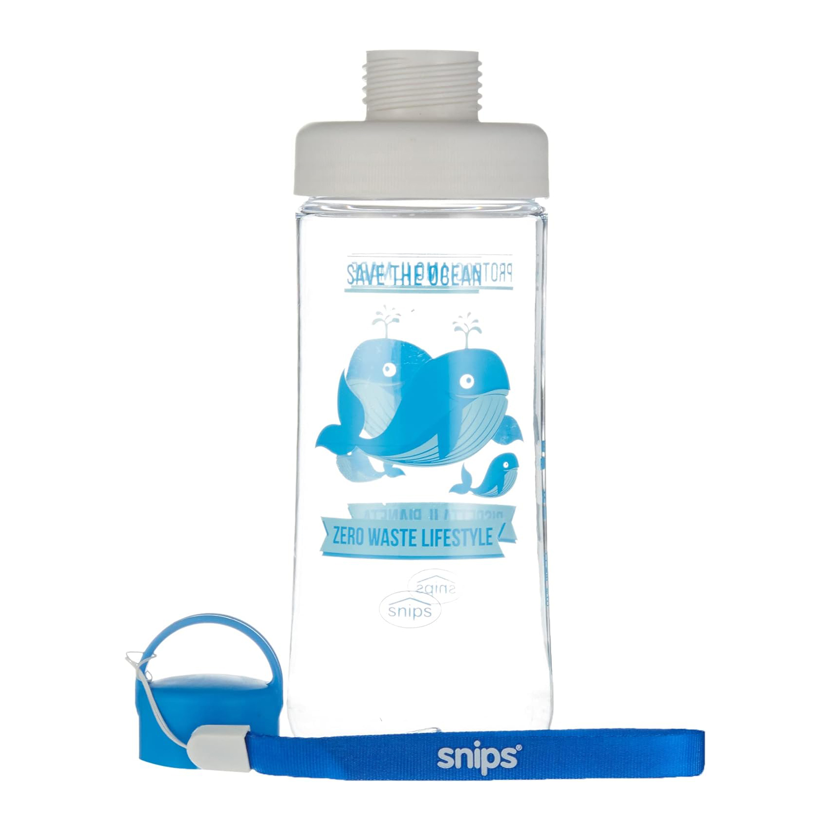 Snips Tritan Decorated Water Bottle, 0.5 Liters, Whale - Image 2