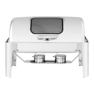 Ekber Chafer A Frame with Glass Window, 1.8mm & 0.45mm Food Pan, 9 Liter