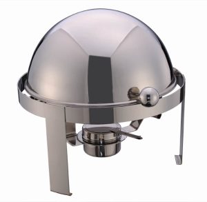 Ekber Round Top Chafer Water Pan/Food Pan (S/S201,0.6MM Frame: S/S201,0.7MM, 420*450*H480mm)