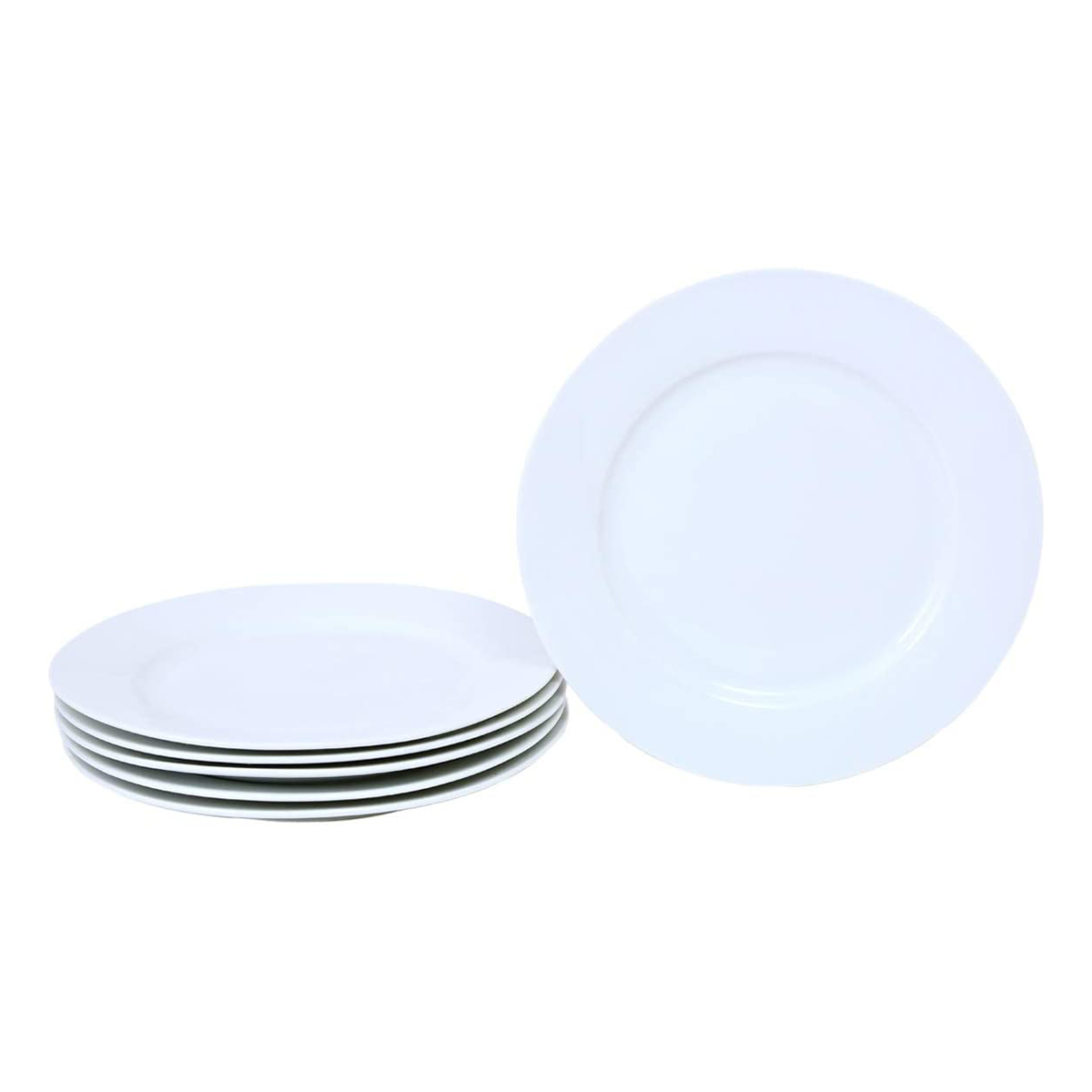 Shallow Round Dessert Plate Set, 6 Pieces (4308)