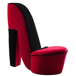 Furn Shoe Stool, Red