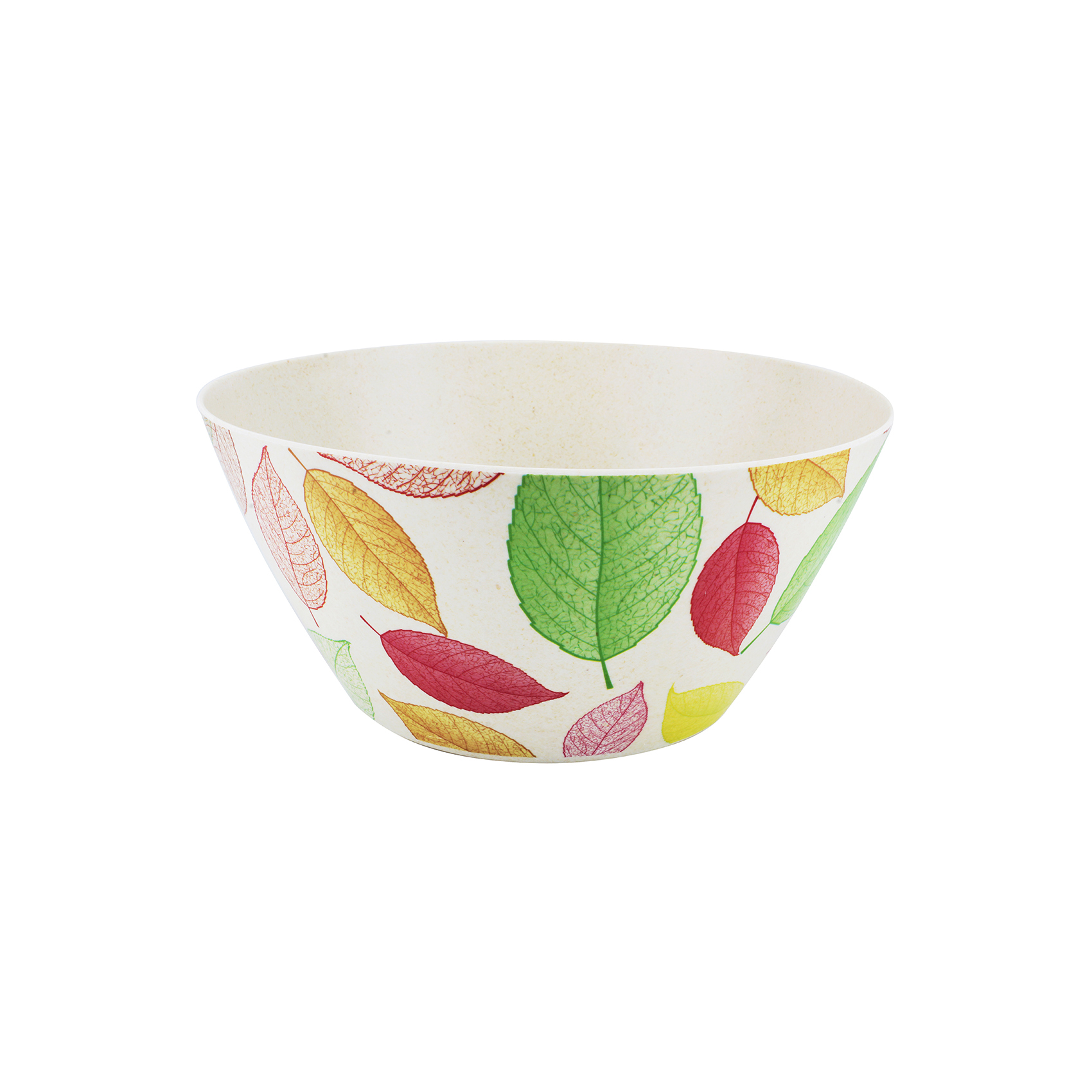Cuisine Art Bamboo Fibre Salad Bowl, 24*12.5Cm Leaves Design