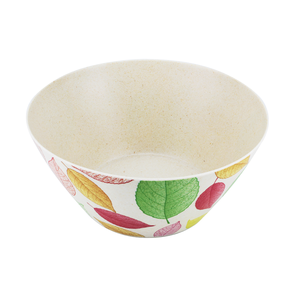 Cuisine Art Bamboo Fibre Salad Bowl, 24*12.5Cm Leaves Design - Image 2