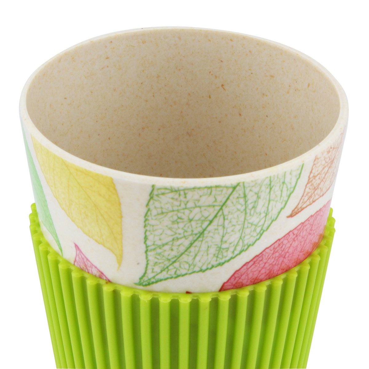 Cuisine Art Bamboo Fibre Mug, 14.5*8Cm Leaves Design - Image 3