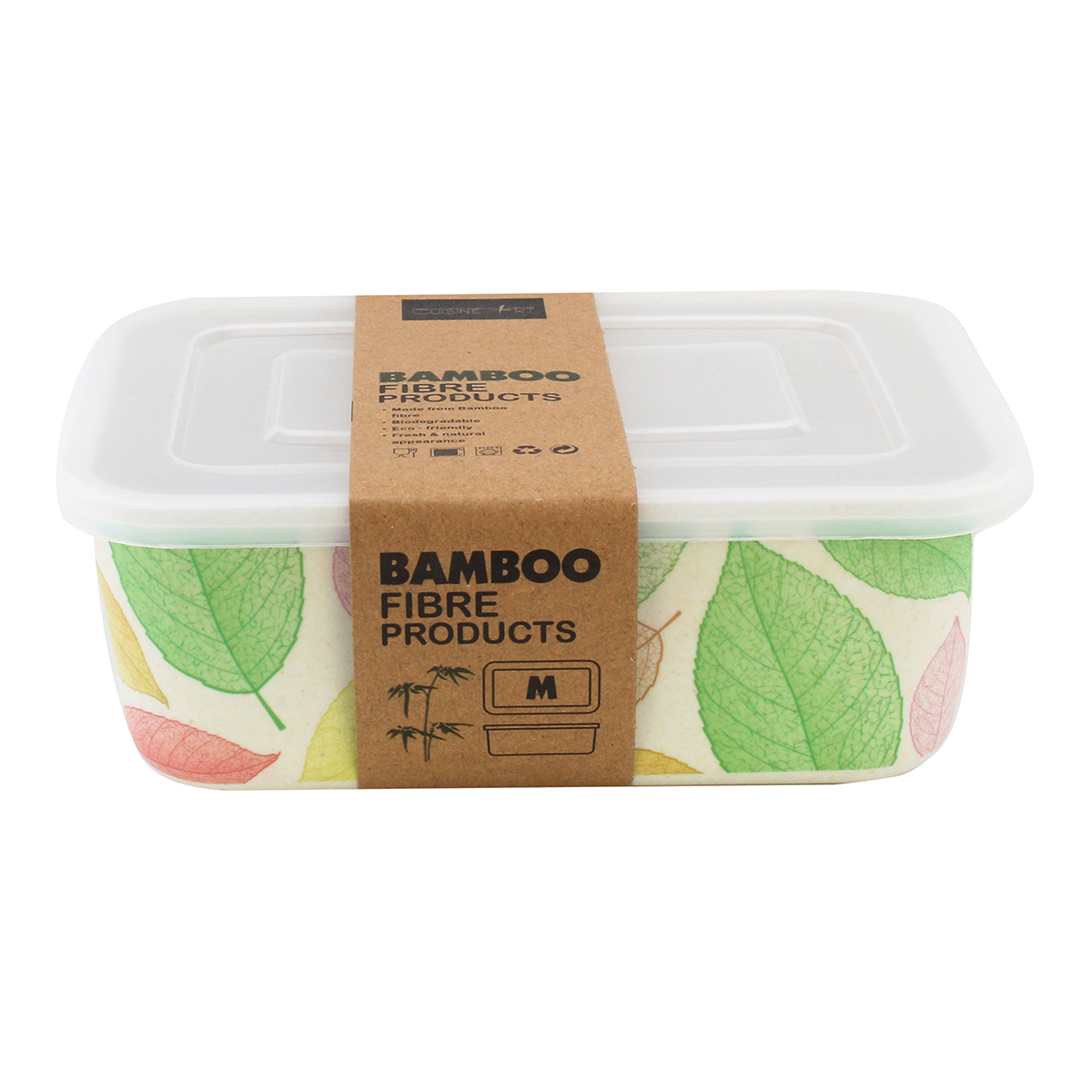 Cuisine Art Bamboo Fibre Container Leaf 19X14Cm - Image 2