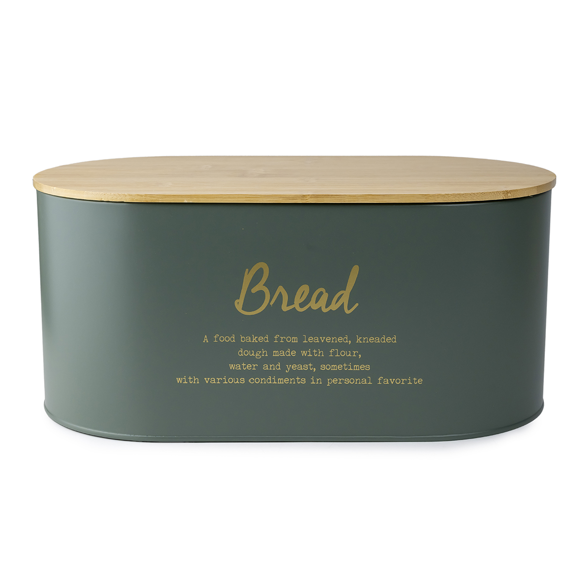 Cuisine Art Earl Bread Box-Dash Green L34Xw18Xh15Cm