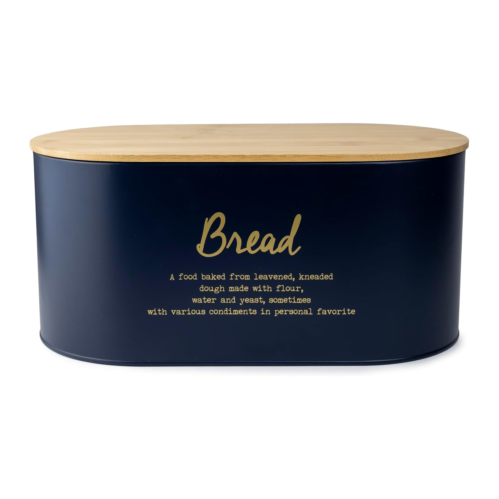 Cuisine Art Diva Bread Box-Navy Blue L34Xw18Xh15Cm