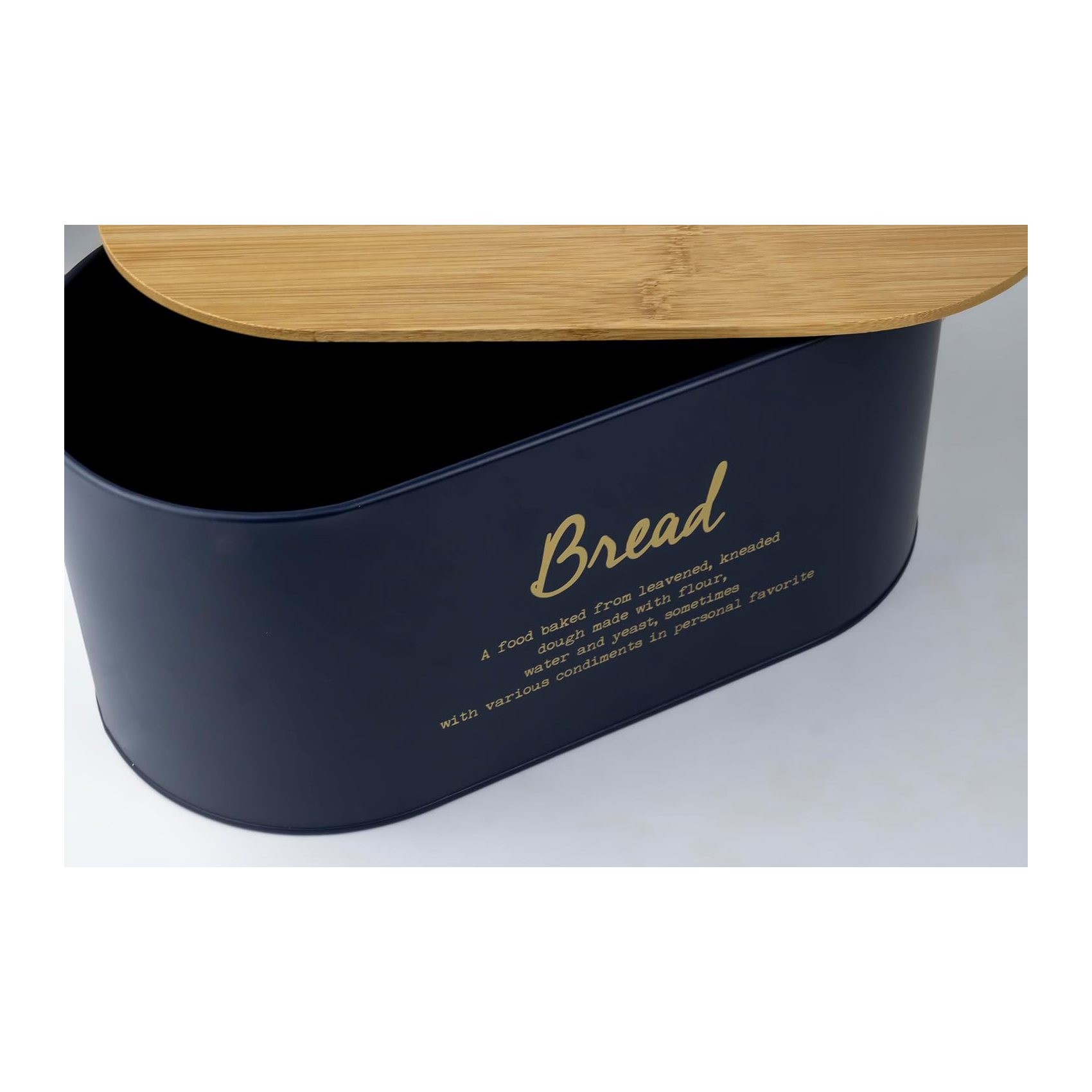 Cuisine Art Diva Bread Box-Navy Blue L34Xw18Xh15Cm - Image 3
