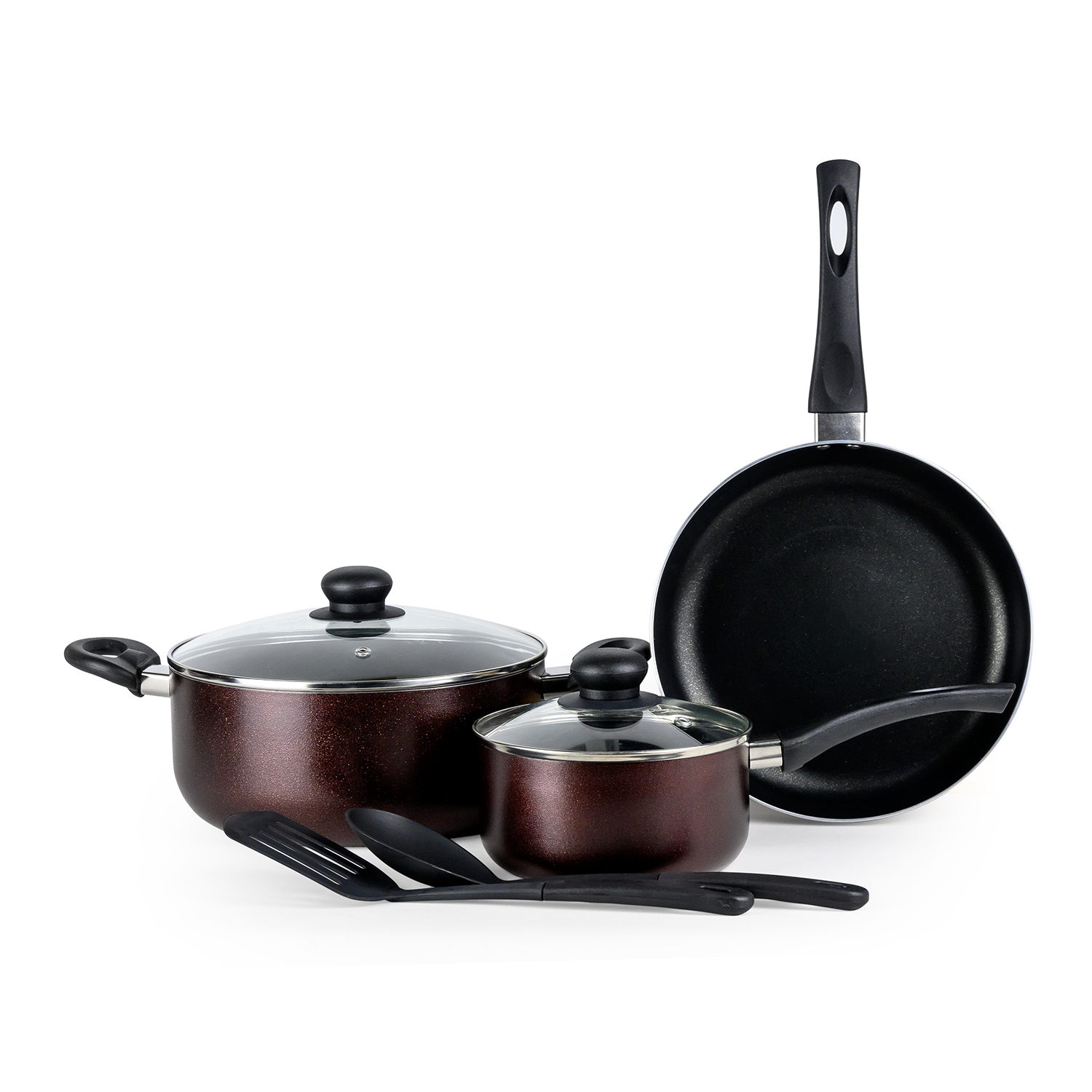 Wilson Wilson 7 Pc Cookware Set-Maroon