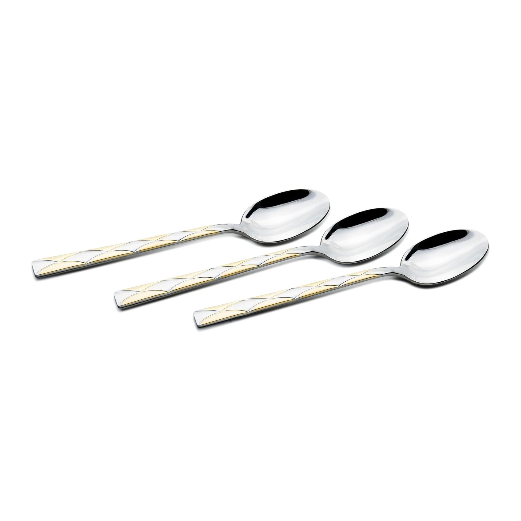 Cuisine Art 201 Stainless Steel Tea Spoon Set - 3 Pieces, Silver