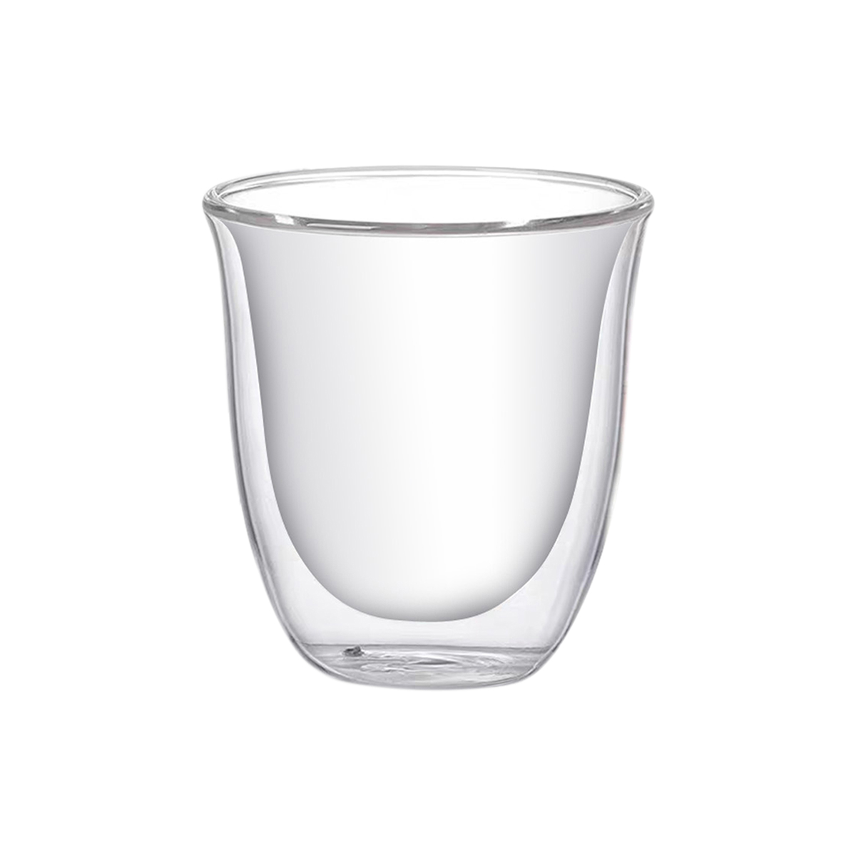 Cuisine Art High Borosilicate Glass Alda Double Wall Cup, Transparent, 80ml, Set of 6 - Image 3