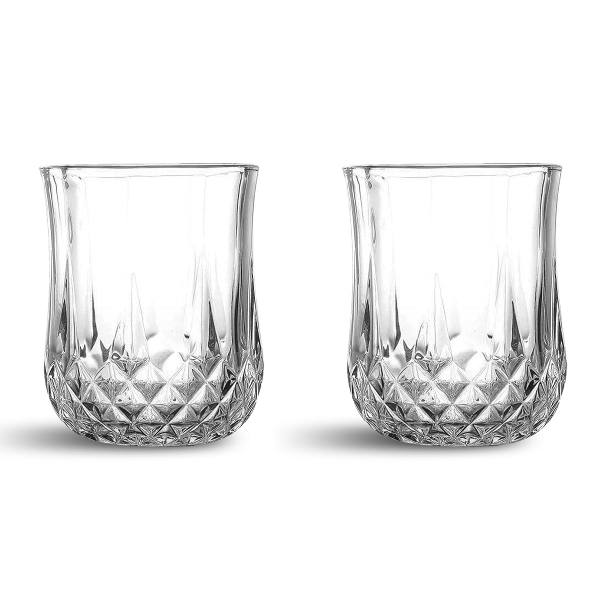 Cuisine Art High Borosilicate Glass Tara Double Wall Glass, Transparent, 270ml, Set of 2