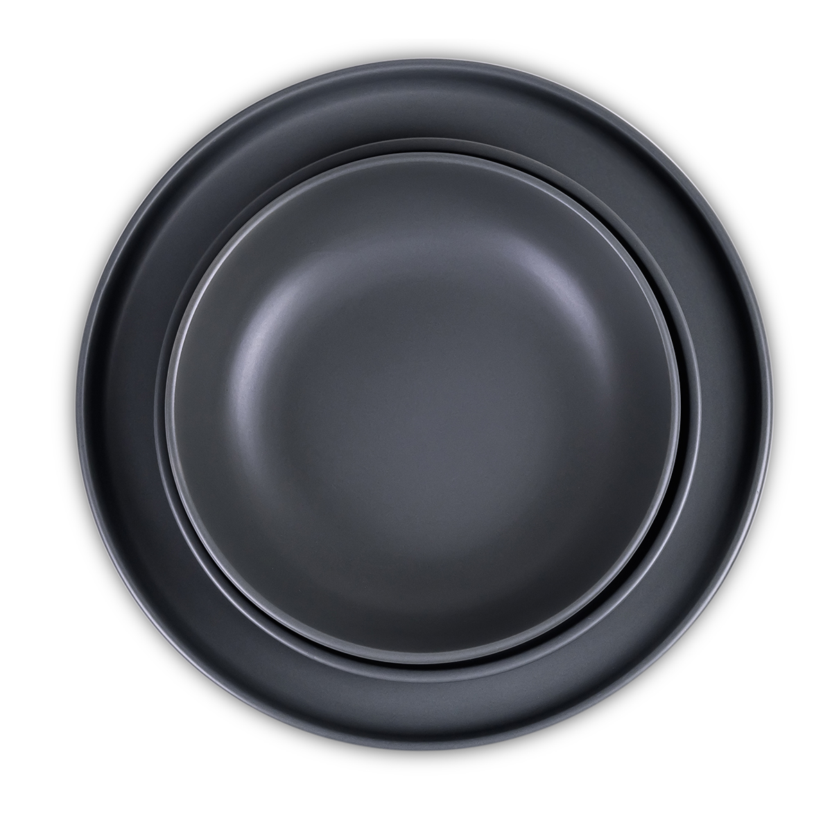 Cuisine Art UMA 12-Piece Glazed Dinner Set - Grey - Image 5