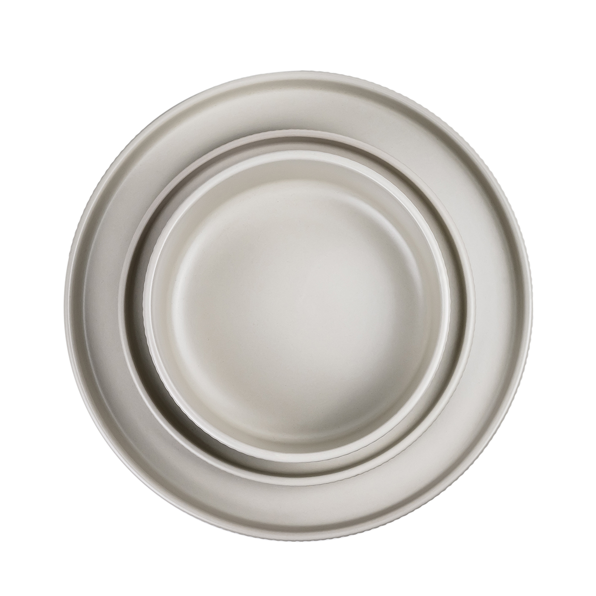 Cuisine Art REC 12-Piece Glazed Dinner Set - Cream - Image 4