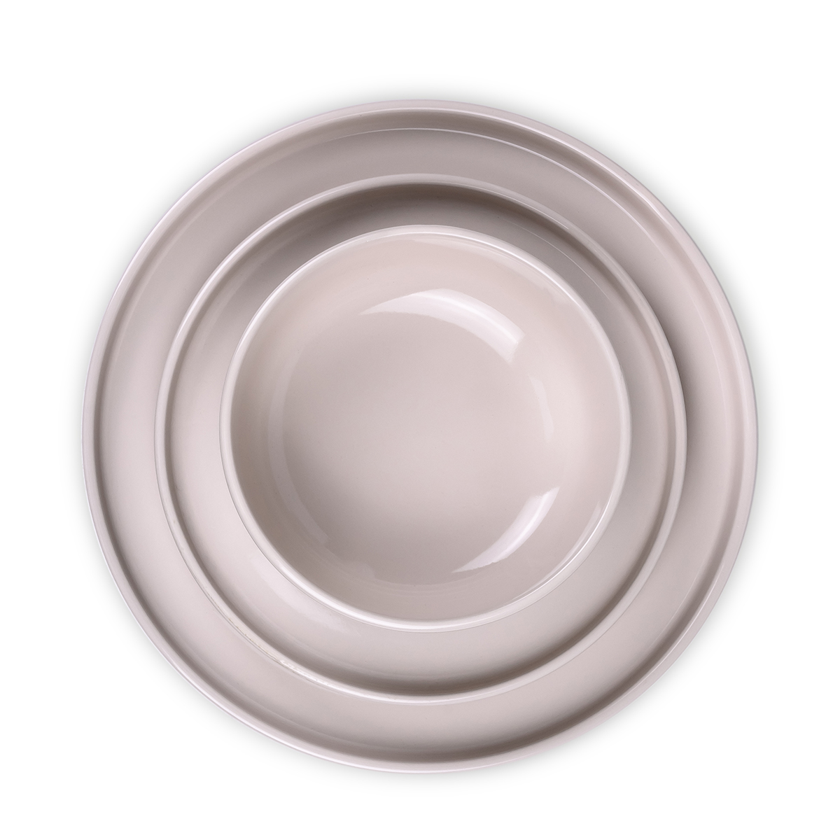 Cuisine Art 12-Piece Glazed Dinner Set - Cream - Image 5