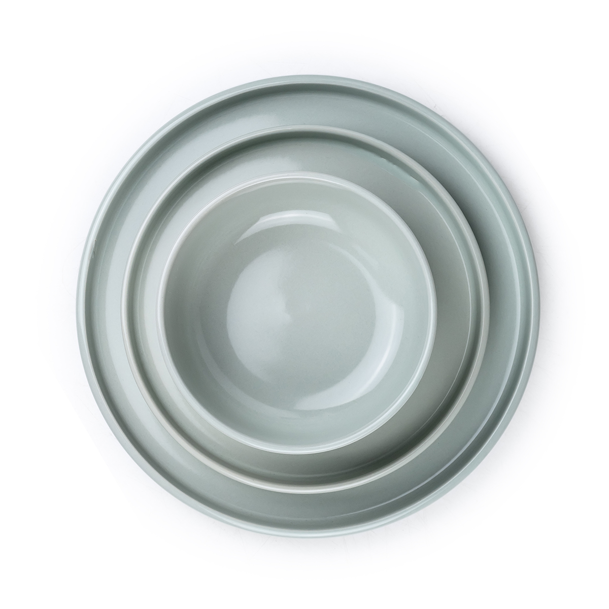 Cuisine Art ERZA 12-Piece Stoneware Dinner Set - Green - Image 6