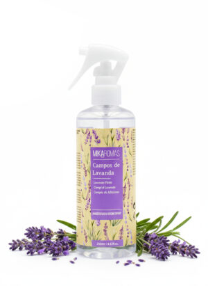 Mikaromas Room Spray  Lavender Fields, 250ml | Long-Lasting Home & Office Air Freshener | Soothing Floral Lavender Aroma for Relaxation, Stress Relief & Fresh, Inviting Ambience
