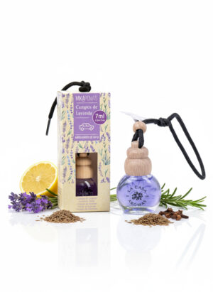 Mikaromas Car Fragrance - Lavender, 7ml | Long-Lasting Automotive Air Freshener | Calming & Floral Lavender Aroma for Cars, Trucks, SUVs & Small Indoor Spaces | Compact & Easy-to-Use Car Diffuser