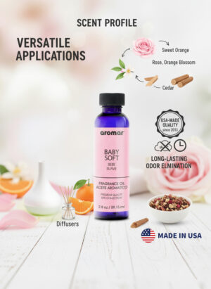 Aromar Spa Aromatic Oil  Baby Soft Fragrance, 59.15ml