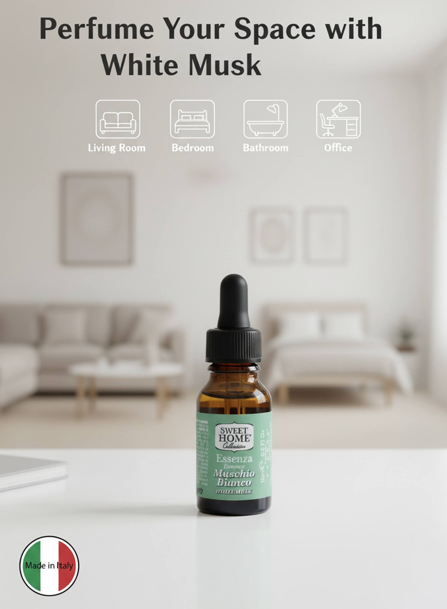 Sweet Home Essences White Musk Fragrance Oil, 15ml | Luxurious Long-Lasting Aroma for Home, Office & Diffuser | Soft, Clean & Elegant Musk Scent for Relaxation, Freshness & Everyday Serenity - Image 5