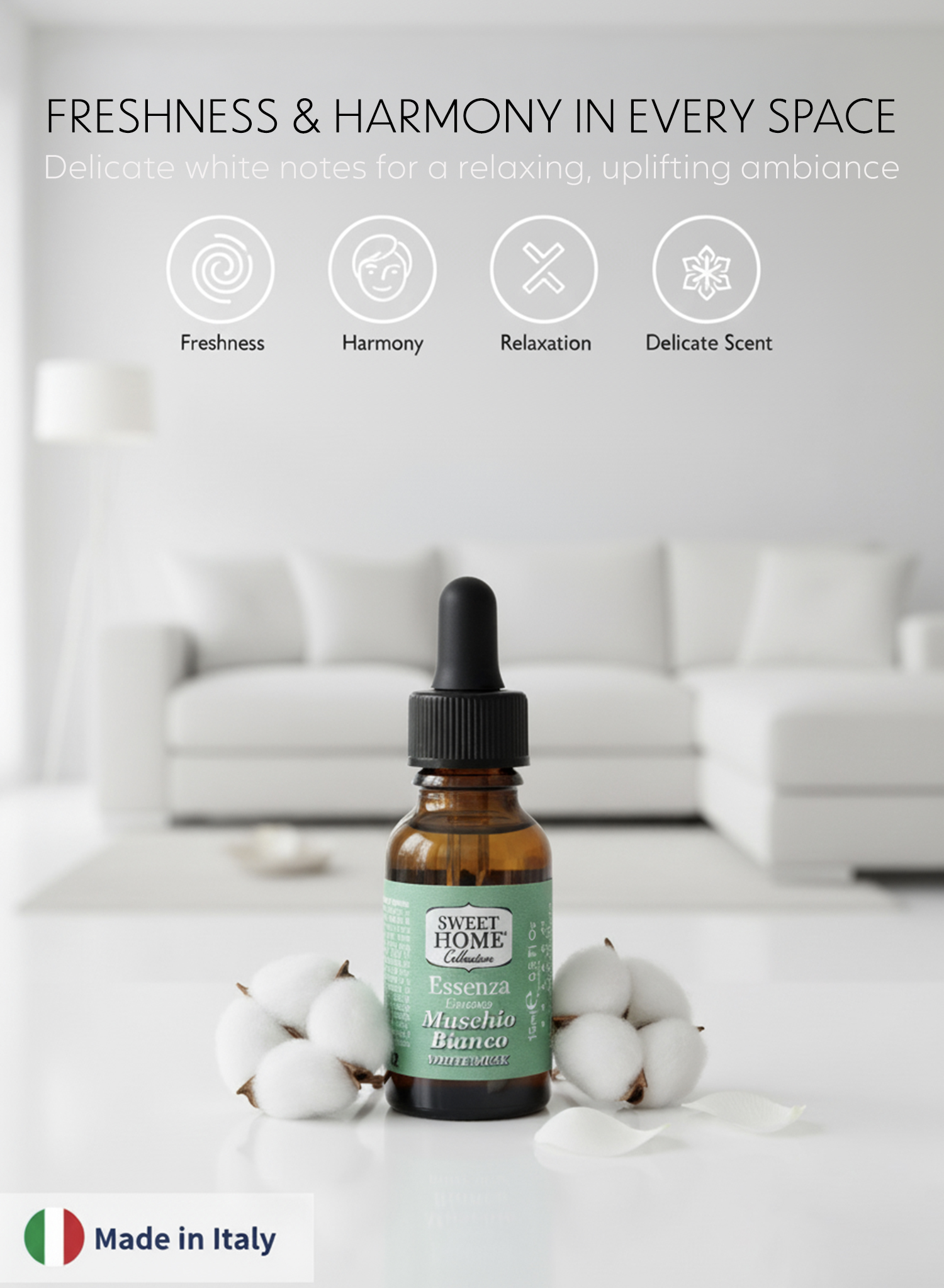 Sweet Home Essences White Musk Fragrance Oil, 15ml | Luxurious Long-Lasting Aroma for Home, Office & Diffuser | Soft, Clean & Elegant Musk Scent for Relaxation, Freshness & Everyday Serenity - Image 4
