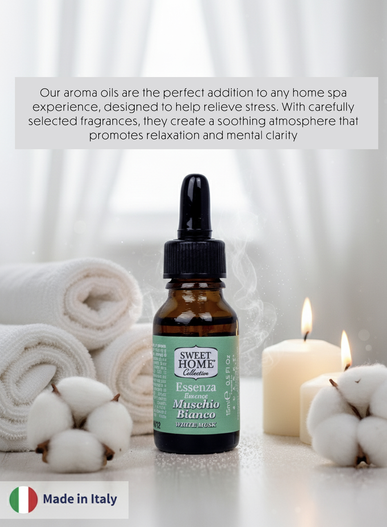 Sweet Home Essences White Musk Fragrance Oil, 15ml | Luxurious Long-Lasting Aroma for Home, Office & Diffuser | Soft, Clean & Elegant Musk Scent for Relaxation, Freshness & Everyday Serenity - Image 3