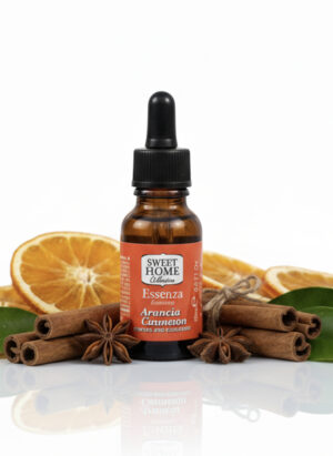 Sweet Home Essences  Orange & Cinnamon Fragrance Oil, 15ml | Warm Citrus-Spice Aroma for Diffusers, Candles & Home Fragrance | Energizing, Cozy Blend for Festive, Inviting & Uplifting Ambience