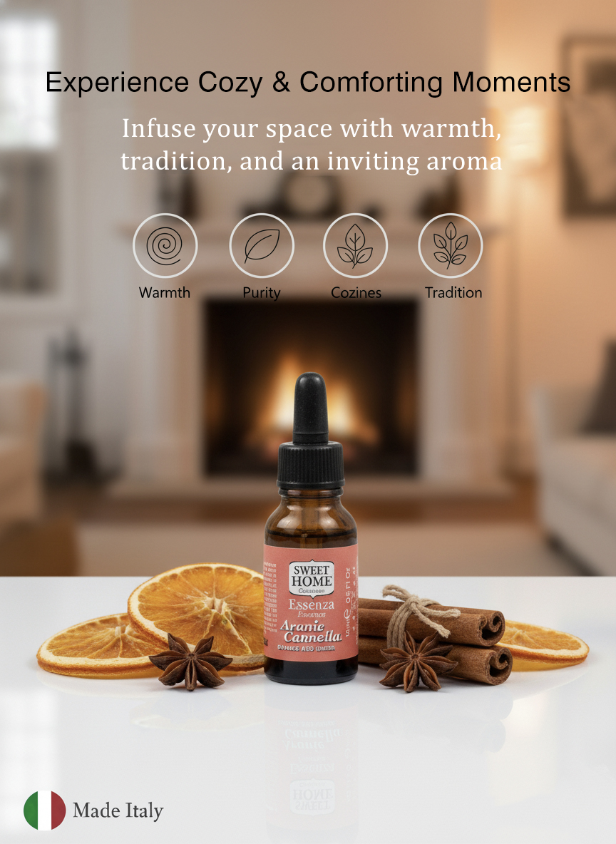 Sweet Home Essences Orange & Cinnamon Fragrance Oil, 15ml | Warm Citrus-Spice Aroma for Diffusers, Candles & Home Fragrance | Energizing, Cozy Blend for Festive, Inviting & Uplifting Ambience - Image 5