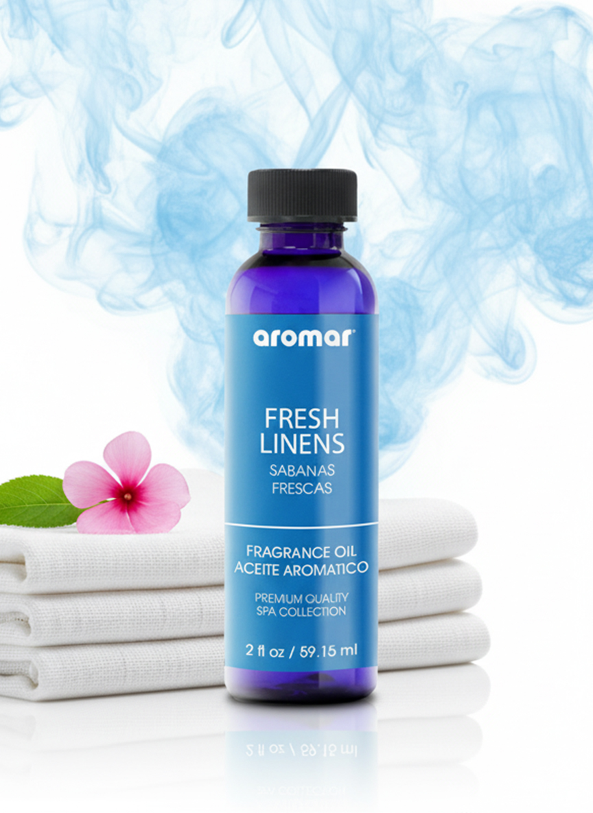 Aromar Spa Aromatic Oil Fresh Linens Fragrance, 59.15ml - Image 2