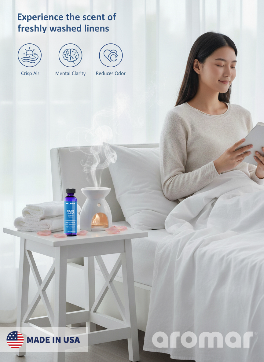 Aromar Spa Aromatic Oil Fresh Linens Fragrance, 59.15ml - Image 6