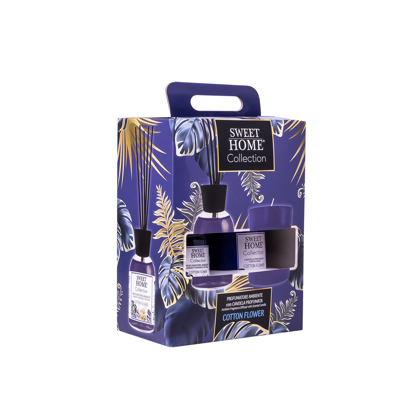 Sweet Home Ambient Fragrance 100ml + Glass Candle 280g (Cotton Flower) | Soft & Fresh Home Fragrance Combo | Long-Lasting Aromatic Experience | Elegant Gift for Bedroom, Living Room & Office - Image 4