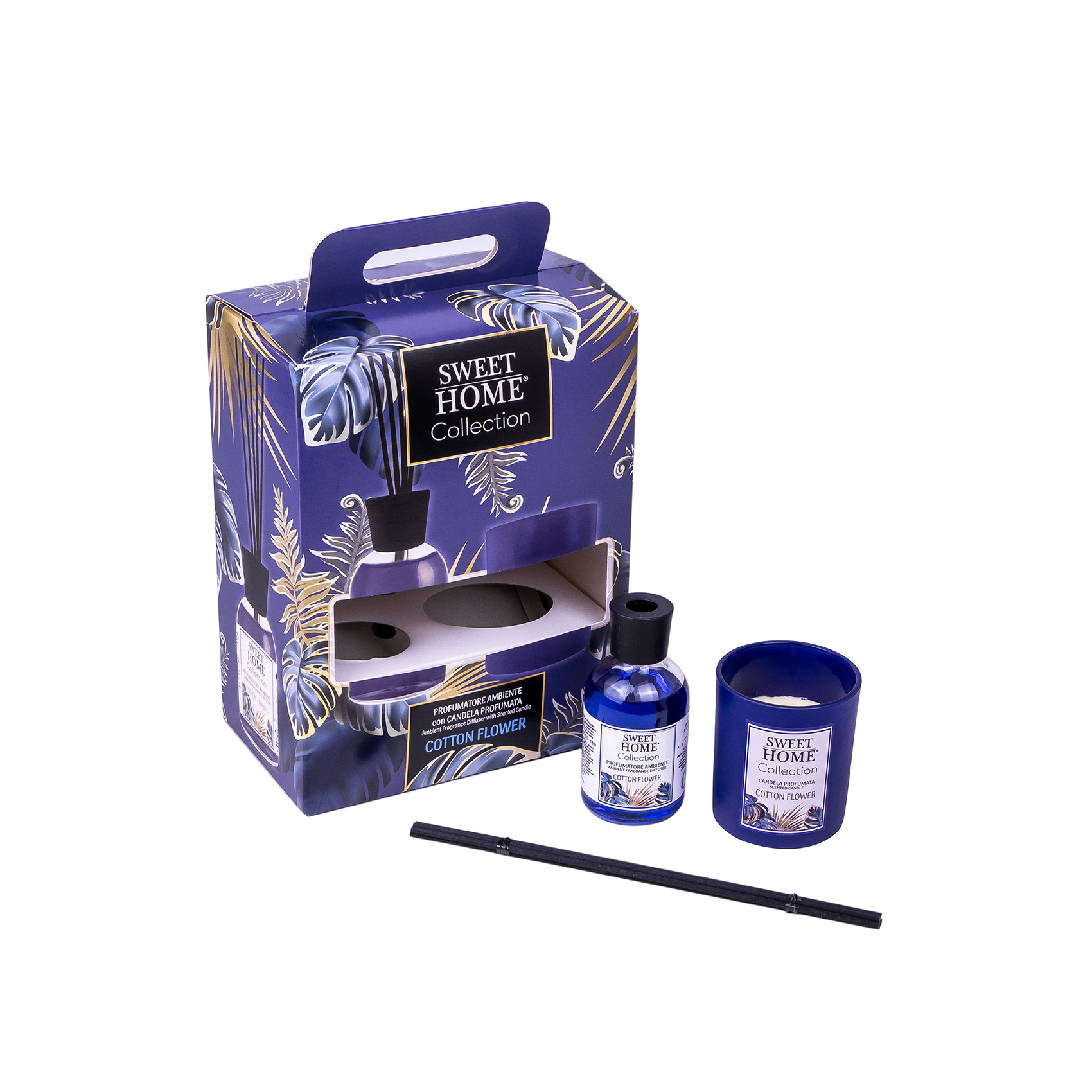 Sweet Home Ambient Fragrance 100ml + Glass Candle 280g (Cotton Flower) | Soft & Fresh Home Fragrance Combo | Long-Lasting Aromatic Experience | Elegant Gift for Bedroom, Living Room & Office - Image 5