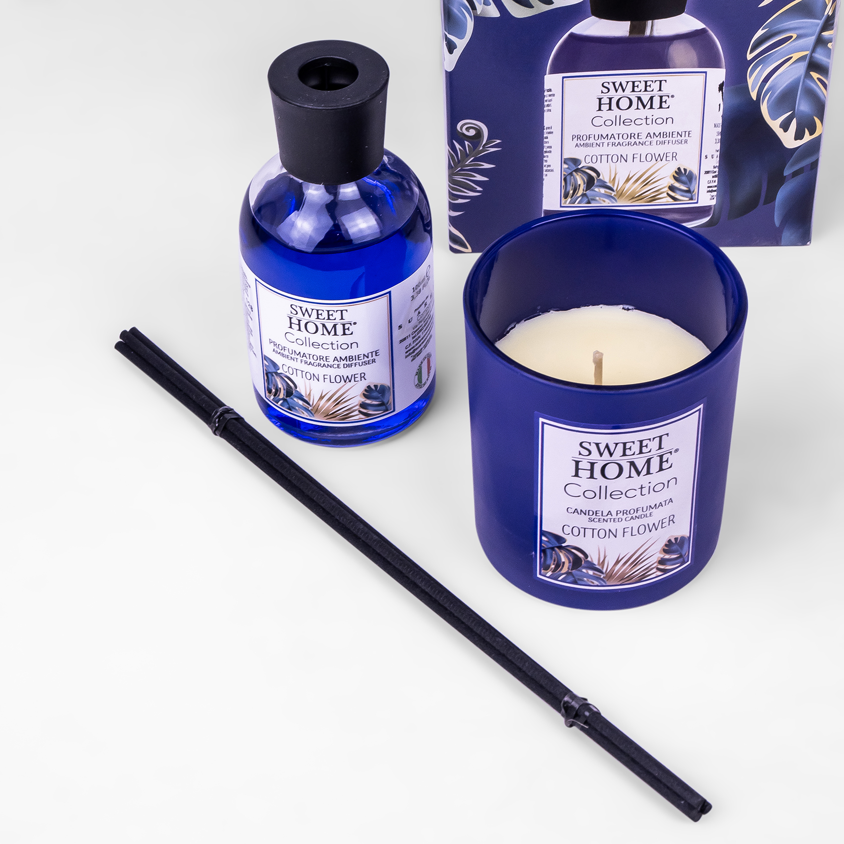 Sweet Home Ambient Fragrance 100ml + Glass Candle 280g (Cotton Flower) | Soft & Fresh Home Fragrance Combo | Long-Lasting Aromatic Experience | Elegant Gift for Bedroom, Living Room & Office - Image 6