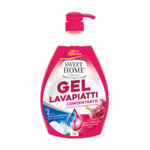 Sweet Home Dishwashing Gel  Pomegranate, 1000ml | Powerful Grease & Stain Remover | Eco-Friendly & Gentle on Hands | Refreshing Pomegranate Scent | Sparkling Clean Dishes | Kitchen Essential