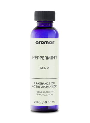 Aromar Spa Aromatic Oil  Peppermint Fragrance, 59.15ml | Cool, Minty & Energizing Essential Oil for Diffusers, Humidifiers & Candles