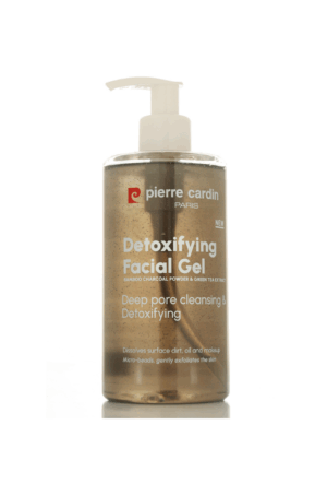 Pierre Cardin Paris Detoxifying Facial Gel with Bamboo Charcoal Powder & Green Tea Extract  Deep Pore Cleansing, Oil Control & Detoxifying Face Wash with Micro Beads  350ml