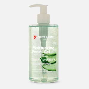 Pierre Cardin Paris Moisturizing Facial Gel with Aloe Vera & Rosemary Extract  Deep Cleansing, Pore-Unclogging, Hydrating & Nourishing Gel Face Wash for All Skin Types, 350ml