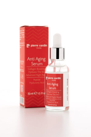 Pierre Cardin Paris Anti-Aging Serum with Peptide & Hyaluronic Acid  Collagen Boosting, Wrinkle Reduction & Advanced Night Repair Moisturizing Serum for Youthful Radiant Skin  30ml