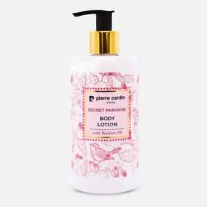 Pierre Cardin Paris Secret Paradise Body Lotion with Baobab Oil  Deep Moisturizing, Nourishing & Smoothing Lotion for Soft, Radiant & Hydrated Skin  Long-Lasting Floral Fragrance  350ml
