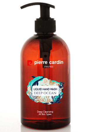 Pierre Cardin Paris Deep Ocean Liquid Hand Wash 480ml  Refreshing Deep Cleansing Hand Wash for All Skin Types | Moisturizing Formula Leaves Hands Soft, Smooth & Fresh | Gentle Daily Hand Cleanser