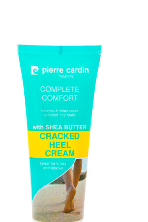 Pierre Cardin Paris Cracked Heel Cream with Shea Butter 75ml  Deep Repair & Moisturizing Cream for Cracked Heels, Dry Feet,Knees & Elbows|Intense Hydration, Softens Rough Skin, Complete Comfort Care