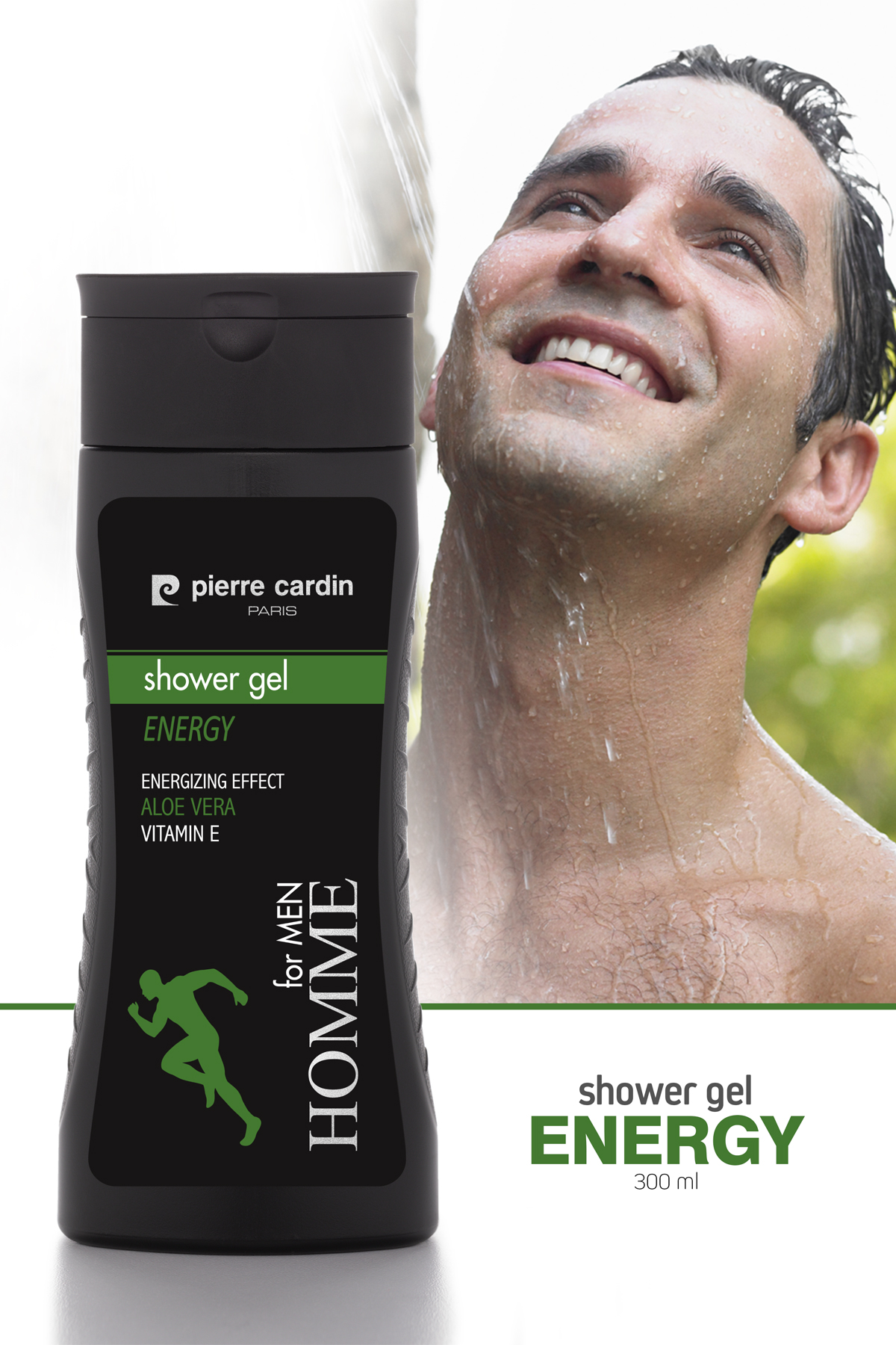 Pierre Cardin Energy Shower Gel for Men with Aloe Vera & Vitamin E Energizing & Refreshing Body Wash for Daily Use, 300 ml - Image 5