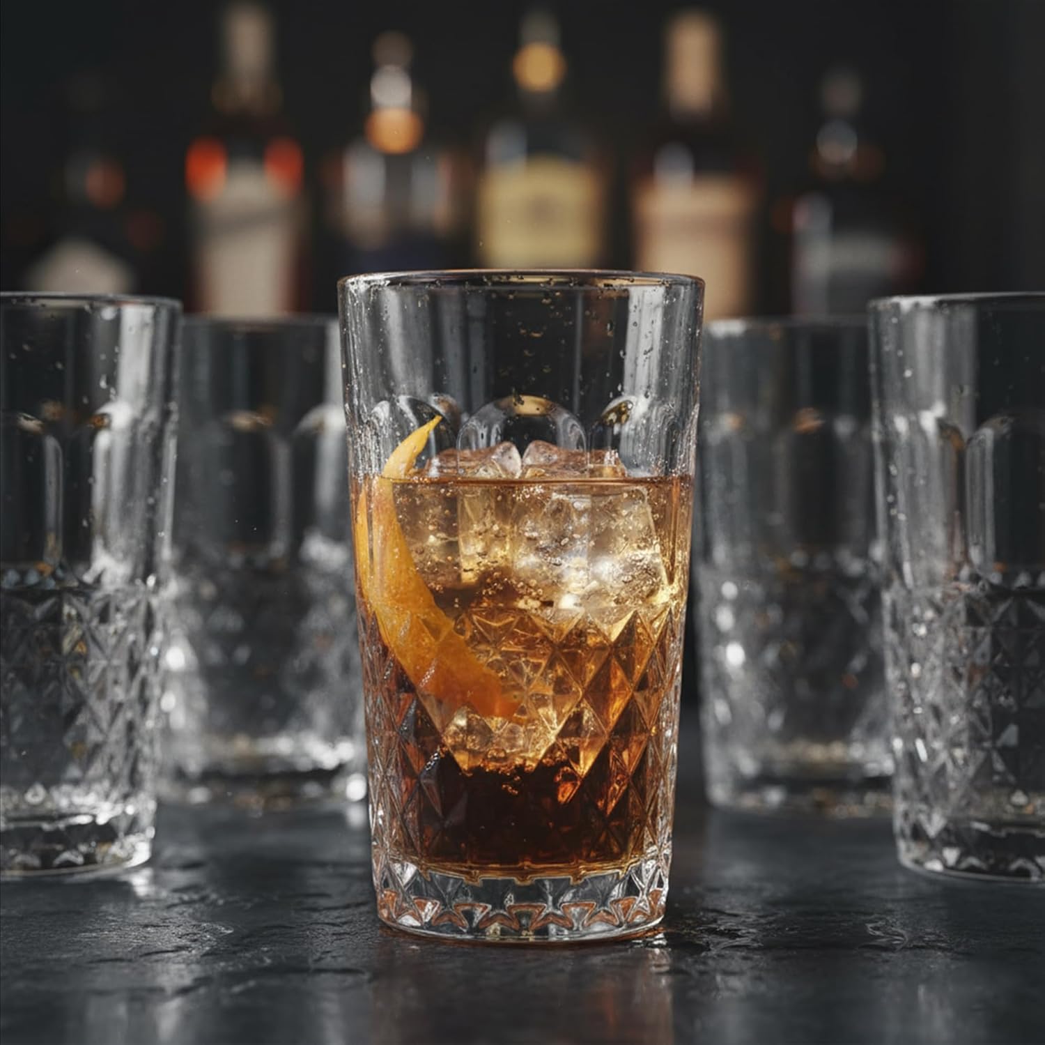 Cuisine Art Ligne Hi-Ball Drinking Glasses Set 255ML, 6 Pieces Clear, Lead-Free, Stackable, Dishwasher Safe, Restaurant Quality Barware, Premium Glassware for Home Kitchen, Parties & Gift - Image 6