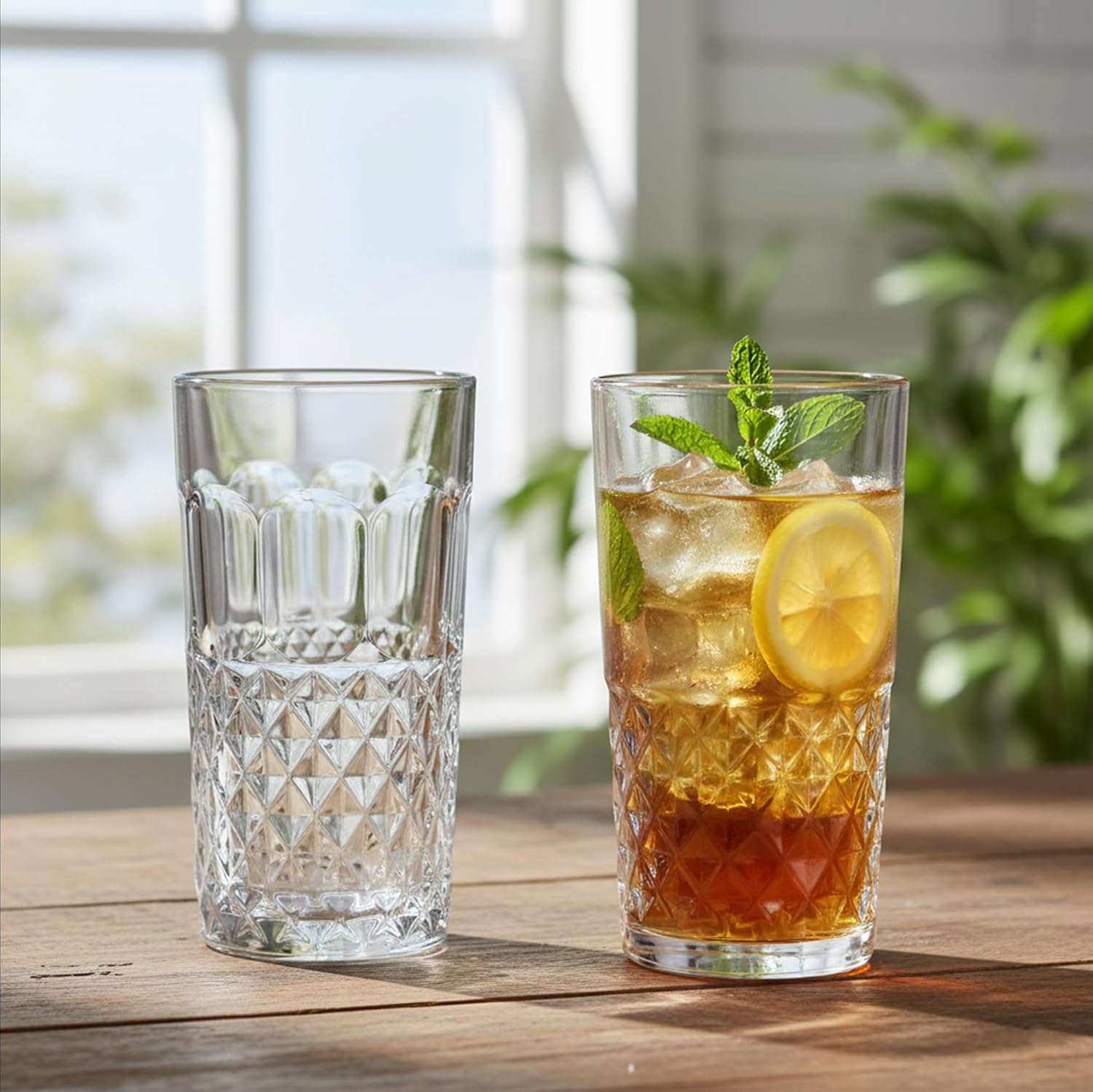 Cuisine Art Ligne Hi-Ball Drinking Glasses Set 255ML, 6 Pieces Clear, Lead-Free, Stackable, Dishwasher Safe, Restaurant Quality Barware, Premium Glassware for Home Kitchen, Parties & Gift - Image 2