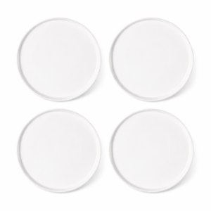 Cuisine Art EFE Bone China Dinner Plate 10.5 Inch (Set of 4) | Premium White Round Dinner Plate | Elegant Lightweight Kitchen Plates for Daily Dining, Hotels, Restaurants & Special Occasions