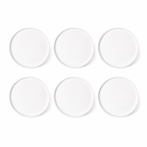 Cuisine Art EFE Bone China Dinner Plate 10.5 Inch (Set of 6) | Premium White Round Dinner Plate | Elegant Lightweight Kitchen Plates for Daily Dining, Hotels, Restaurants & Special Occasions