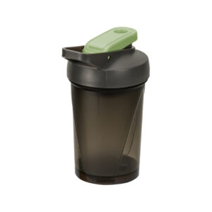 Herevin Polypropylene 500ml Gym Shaker Bottle, Leak Proof Protein Shaker, BPA Free Sports Fitness Water Bottle for Gym, Workout, Supplements, Travel & Office Use  Black (Cap Color Assorted)