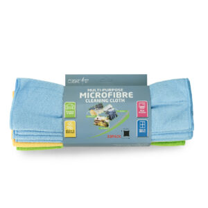 Cuisine Art 100% Polyester Multipurpose Microfiber Cleaning Cloth  10 PCS Set, Multicolor | 30×30 cm | Lint-Free, Reusable Cleaning Towels for Home, Kitchen & Car