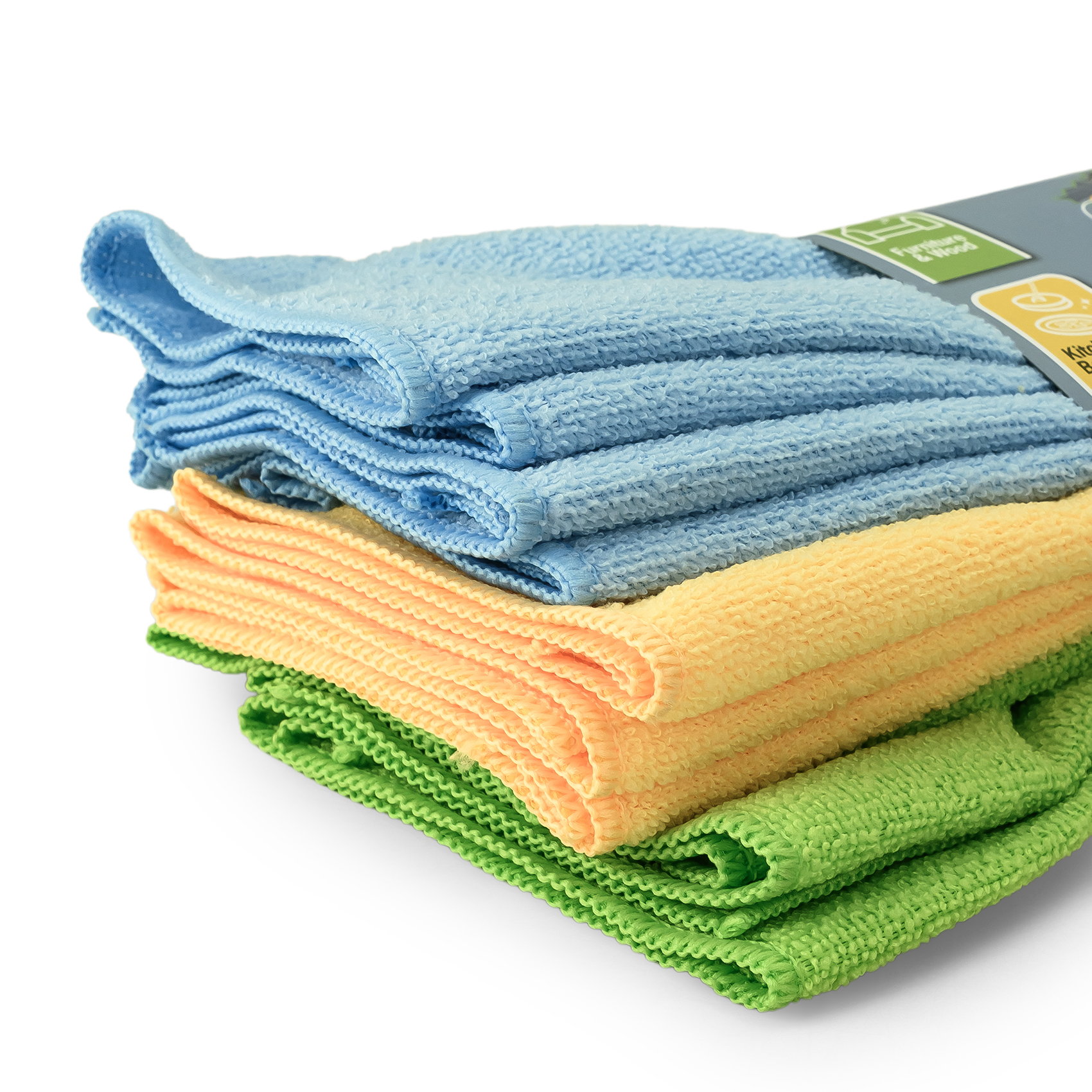 Cuisine Art 100% Polyester Multipurpose Microfiber Cleaning Cloth 10 PCS Set, Multicolor | 30×30 cm | Lint-Free, Reusable Cleaning Towels for Home, Kitchen & Car - Image 5