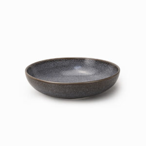 Cuisine Art Stoneware Serving Bowl, 23 cm Grey | Premium Durable Ceramic Bowl with Stone Finish for Salads, Pasta, Rice, Fruits & Snacks | Microwave, Dishwasher & Freezer Safe Dinnerware Bowl